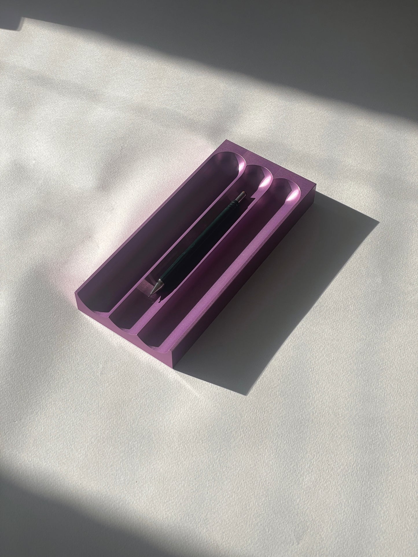 Flute pencil tray lilac