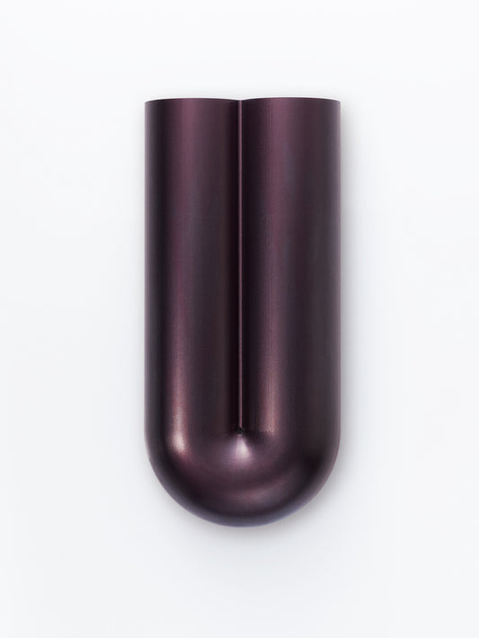Flute incense burner maroon