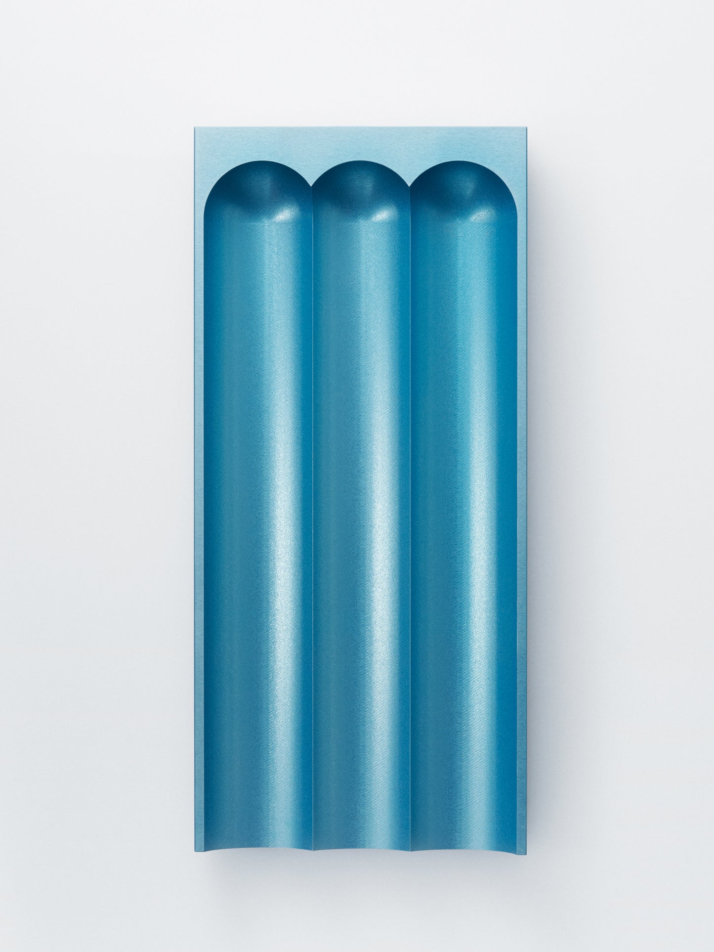 Flute pencil tray ice blue