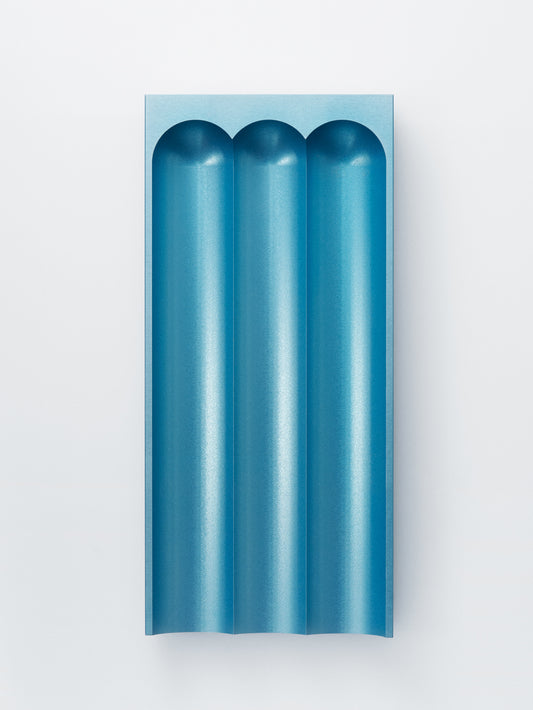 Flute pencil tray ice blue
