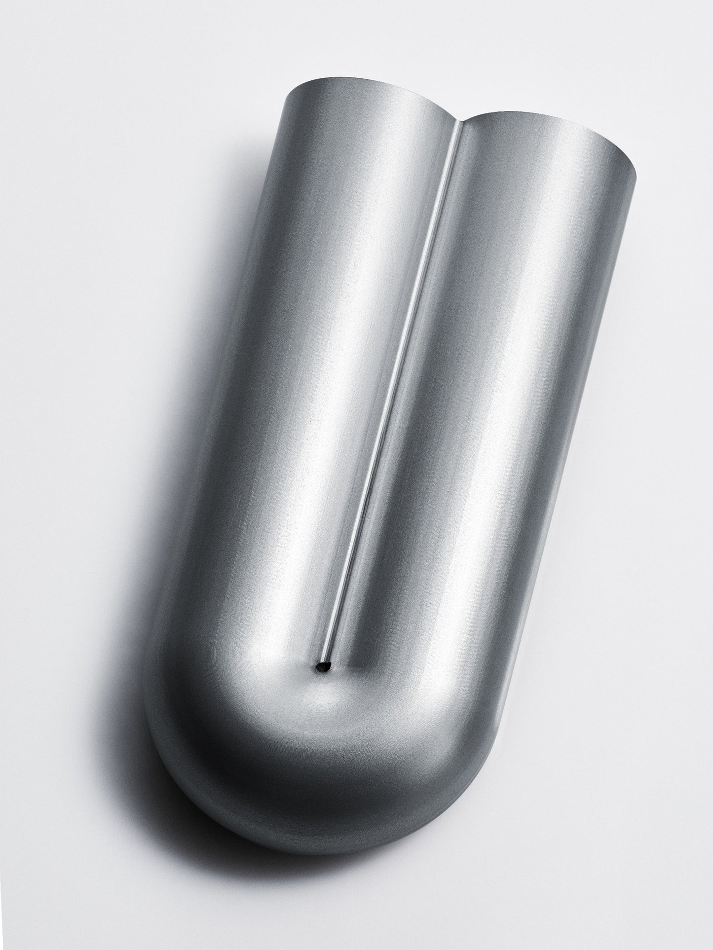 Flute incense burner grey / silver