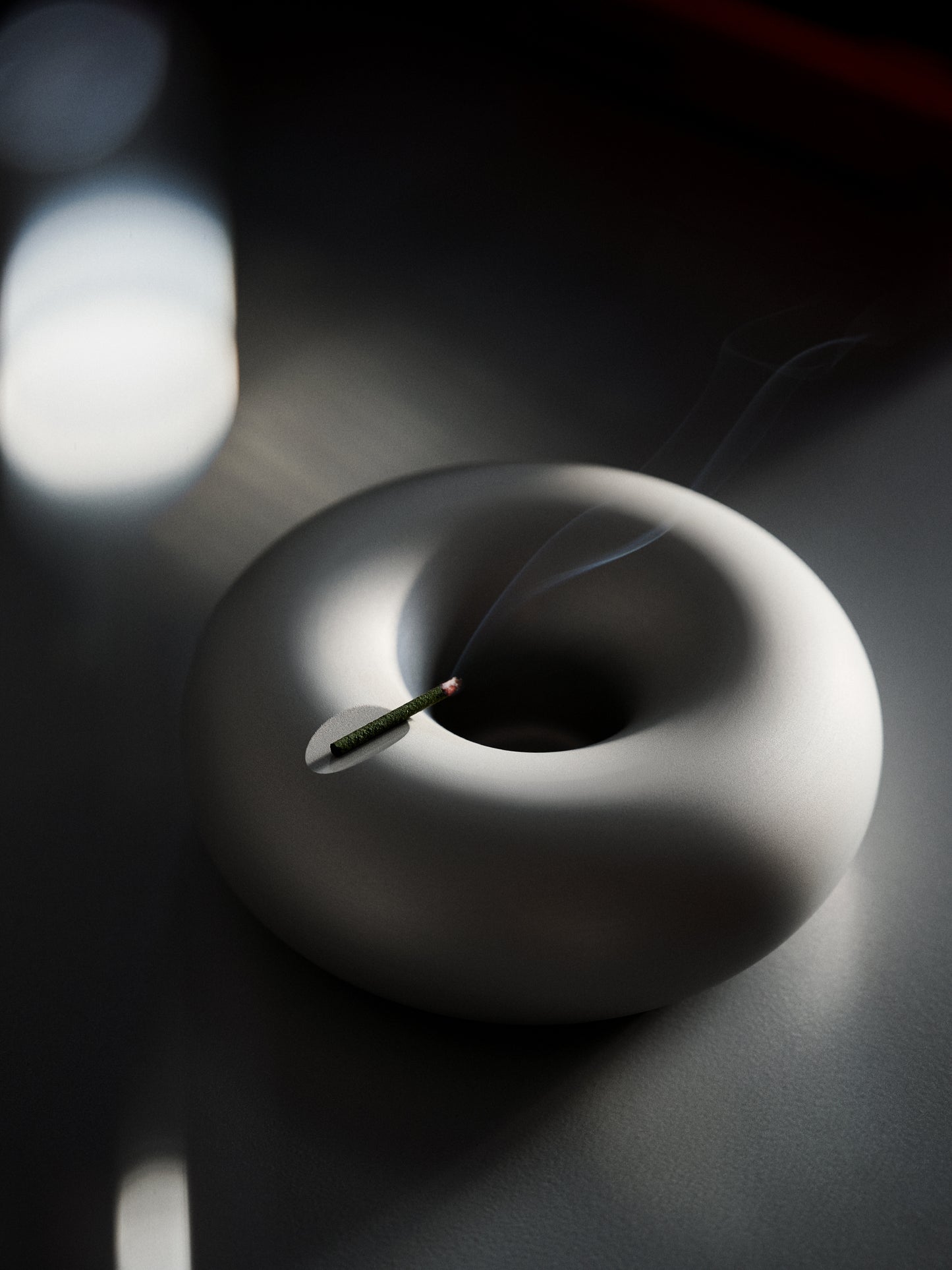 Flute ashtray grey / silver