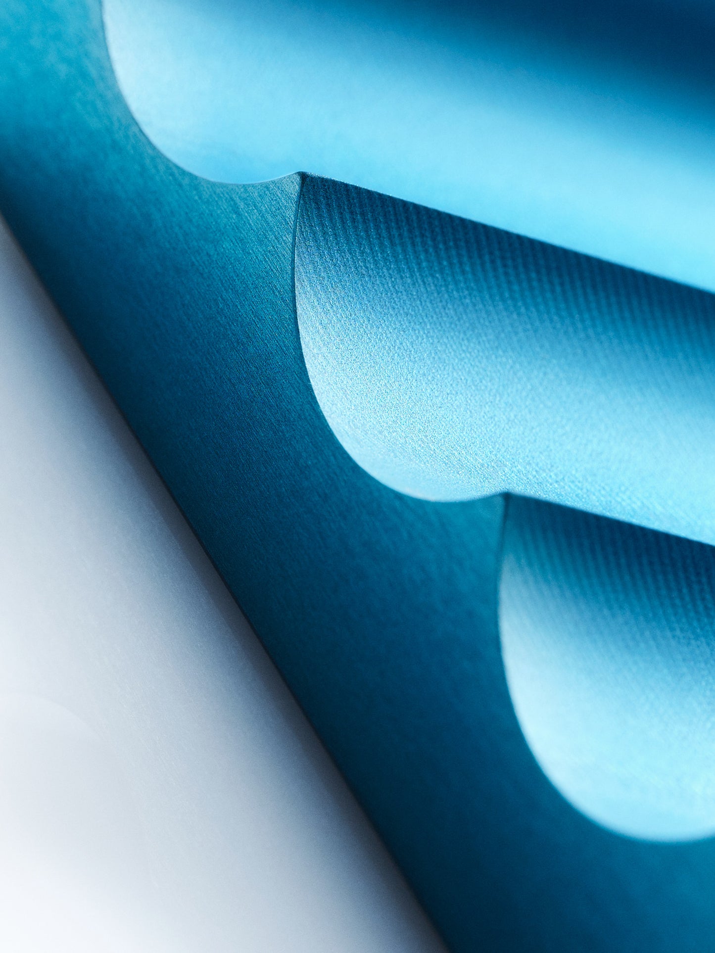 Flute pencil tray ice blue
