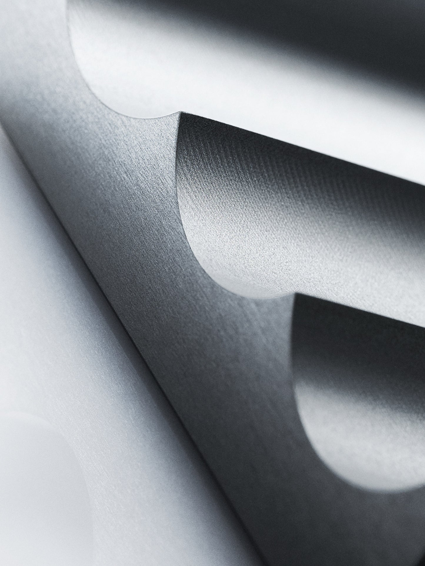 Flute pencil tray grey / silver
