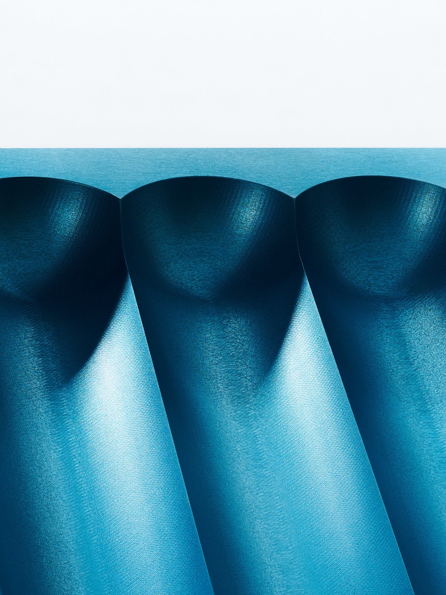 Flute pencil tray ice blue