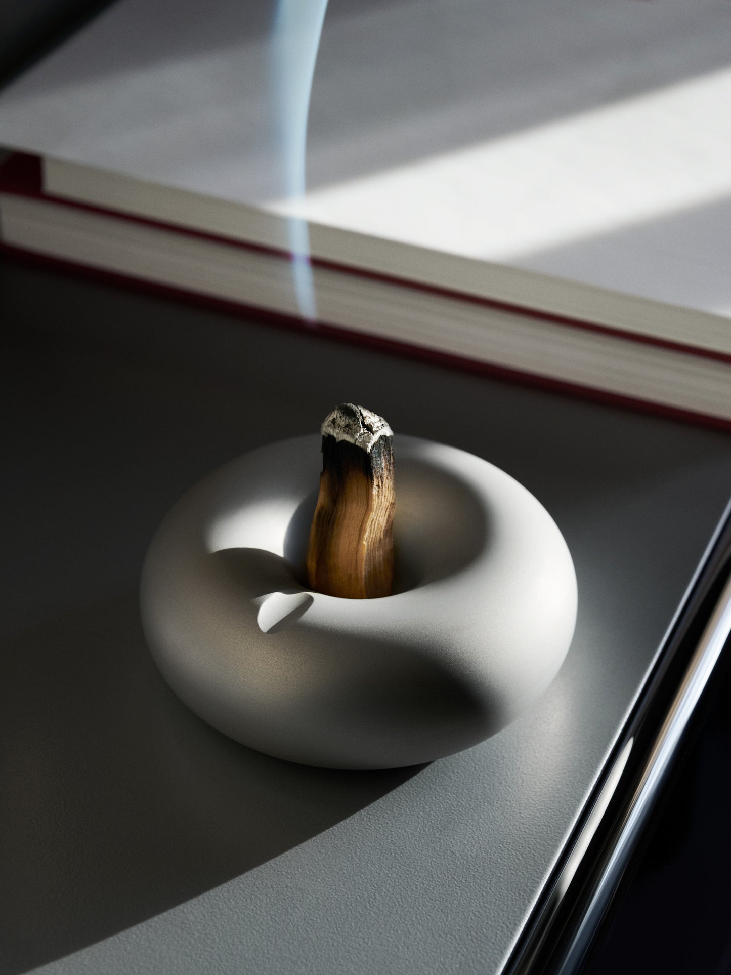 Flute ashtray grey / silver
