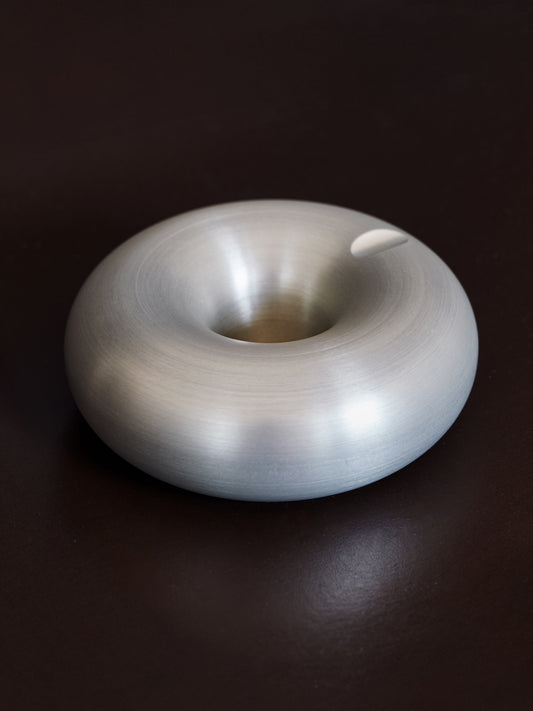 Flute ashtray grey / silver